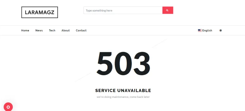 service unavailable