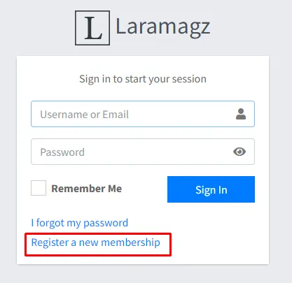 link register user