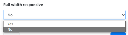 full width responsive