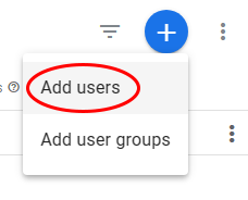 add users