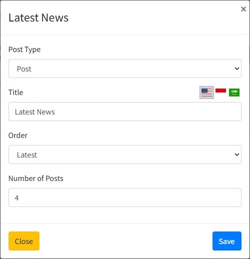 add new post footer widget