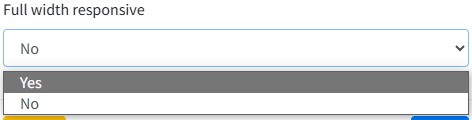 full width responsive