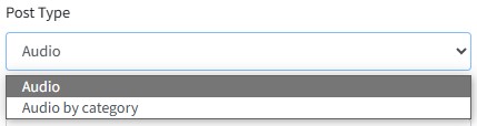post type audio