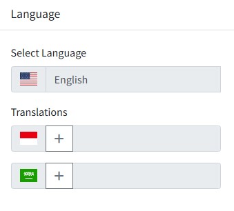 add translation button