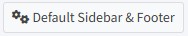 default sidebar footer button