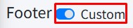 widget custom footer