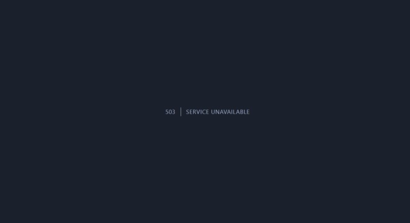 service unavailable