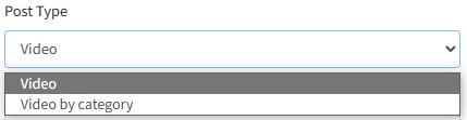 post type video